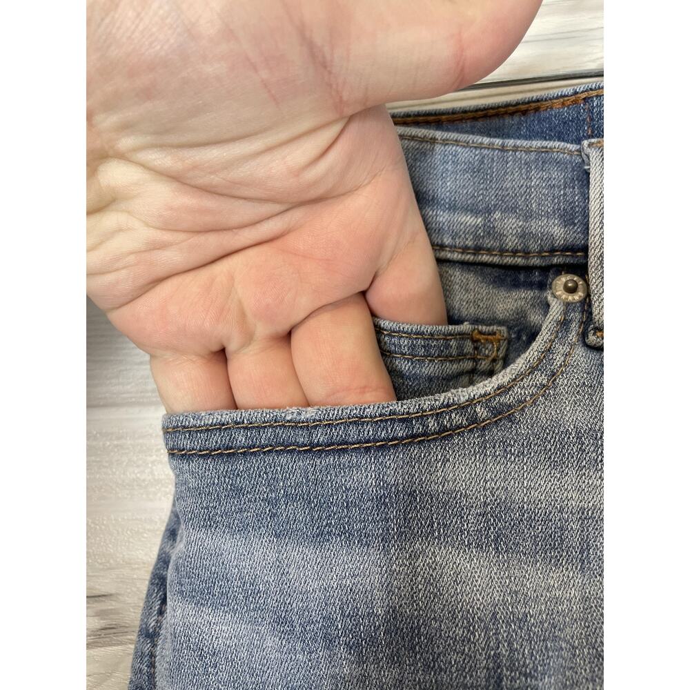 Lucky Brand Shorts Womens 00 24 Blue Jean Denim Cuffed Roll Up Stretch Casual‎ - Picture 3 of 12